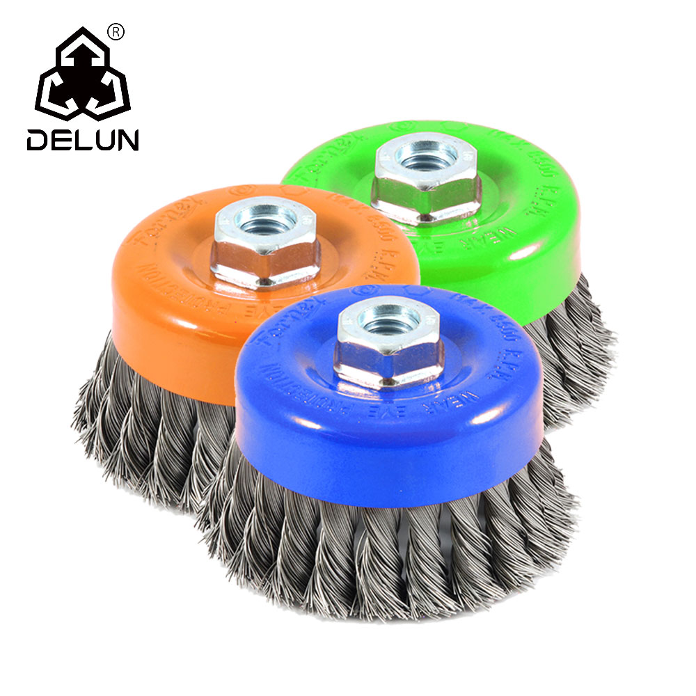 China rotary wire brush wheel durable using manufacturers, rotary wire
