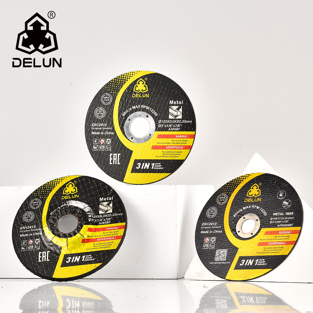 DELUN 5Inch 50PCS Metal Cutting Disc Angle Grinder Cut Off Wheels from