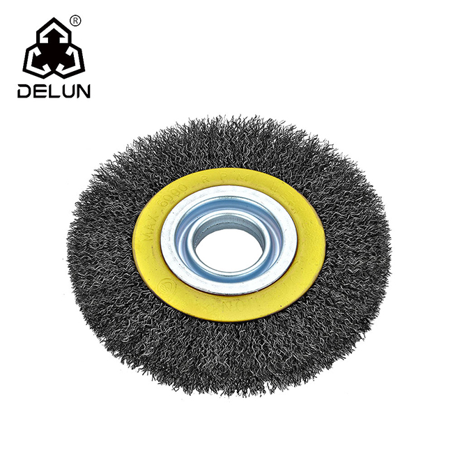 China crimped circular wire brush manufacturers, crimped circular wire